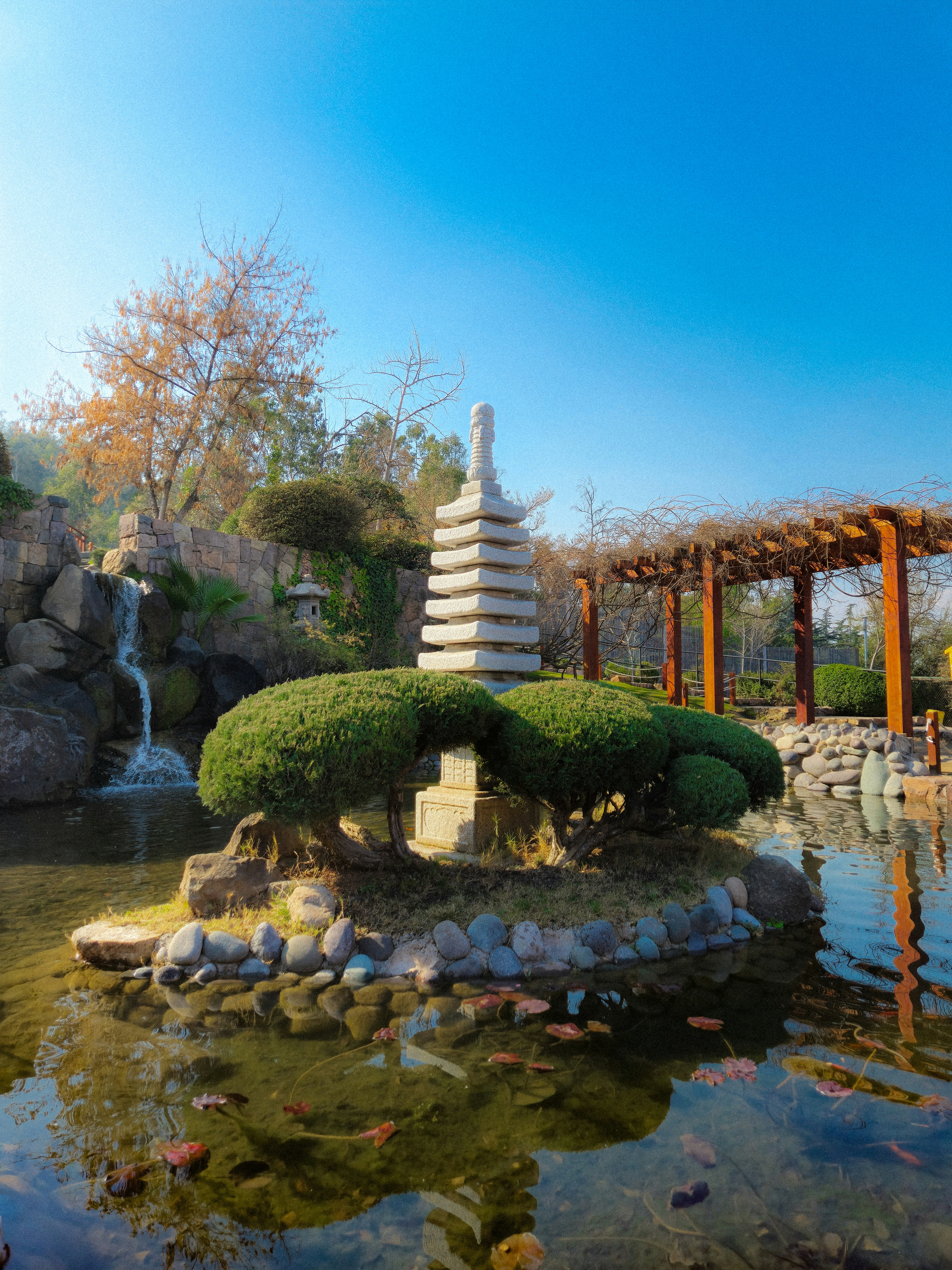🏁 Conclusion by Bonsai Garden Zen garden with pagoda, waterfall, and koi pond